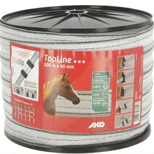 Meistverkauft Weidezaun Breitband TopLine, w/schw - 200 m